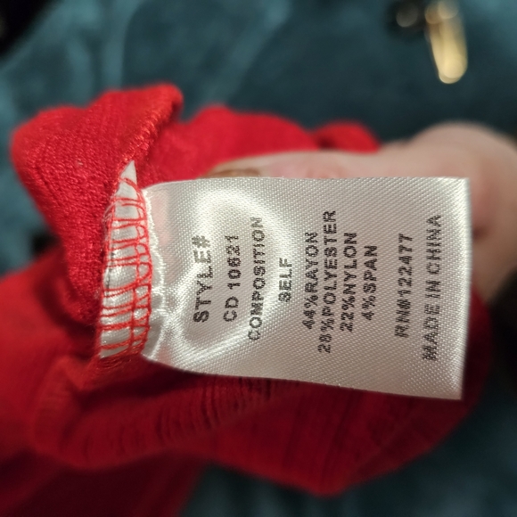 🆕 NSR Red Bodycon Sweater Dress sz M - Picture 3 of 7